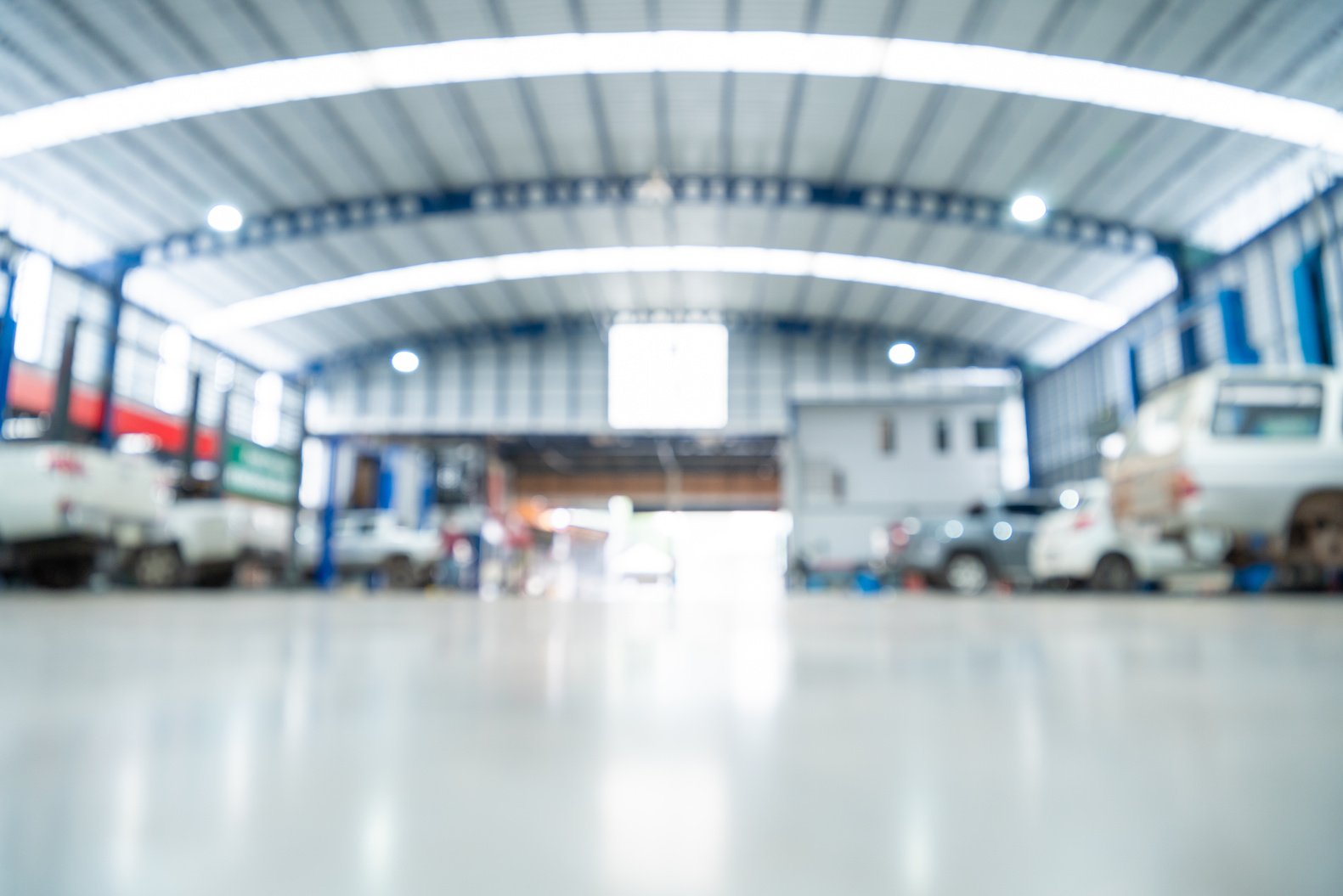 Blurred background of Automotive industry, Car repair servic